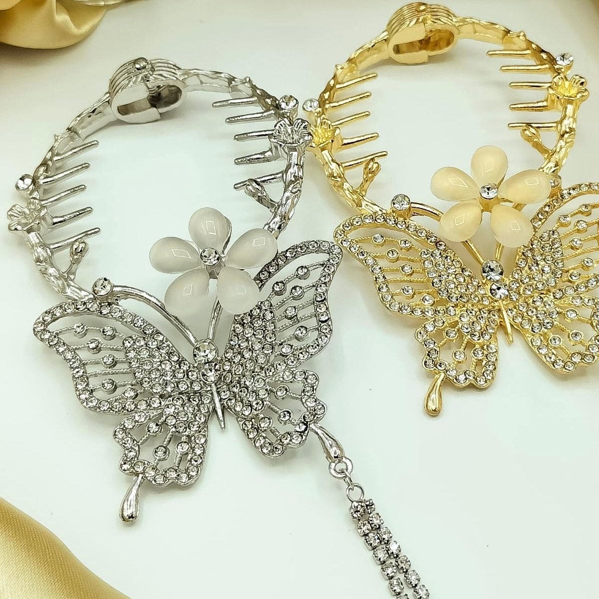 Butterfly Hair Claw, Luxury Orchid Hair Clip, Flower Ponytail Pearl Hairpin, Women Rhinestones Tassel Hair Clip, Ponytail Buckle Pearl Hairpin, Girl Barrette Hairclip, Women Hair Styling Accessories Butterfly Hair Claw, Luxury Orchid Hair Clip, Flower Ponytail Pearl Hairpin, Women Rhinestones Tassel Hair Clip, Ponytail Buckle Pearl Hairpin, Girl Barrette Hairclip, Women Hair Styling Accessories